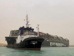 Kemacetan di Terusan Suez, AS Siap Bantu Mesir