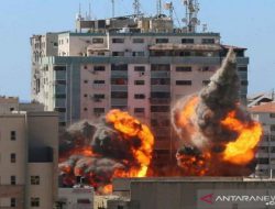 Gedung Al Jalaa Hancur Dihajar Israel, Associated Press: Tidak Ada Hamas di Sini