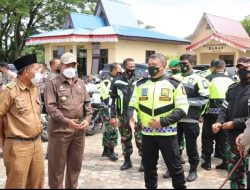 Bupati Siak Bersama Kapolda Riau Tinjau Posko PPKM Mikro di Kecamatan Kerinci