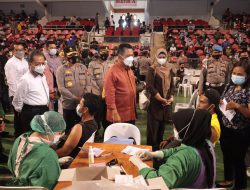 Vaksinasi Serentak dalam Rangka Hari Bhayangkara Ke-75