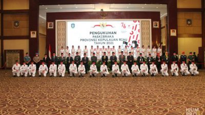 Gubernur Ansar Kukuhkan 36 Anggota Paskibraka Kepri Tahun 2021