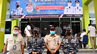 Lantamal IV Bersama Pemkot Tanjungpinang Gelar Vaksin Covid-19 Untuk Pelajar
