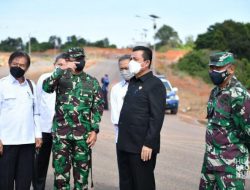 Gubernur Kepri Tinjau Progres Pembangunan Kogabwilhan I dan Bundaran Monumen Tri Matra Dompak