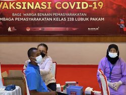 Ratusan Warga Binaan Lapas Lubuk Pakam Divaksin Tahap II
