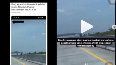 Sopir Vanessa Angel Terbukti Main HP Saat Nyetir, Sempat Posting Video Ngebut di Tol