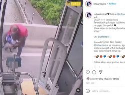 Viral! Detik-detik Sopir Bus Selamatkan Ibu dan Anak yang Hendak Terjun ke Sungai