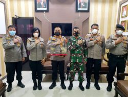 Komandan Brigif 7/RR Pamitan Dengan Kapolresta Deliserdang Di Akhir Masa Tugas