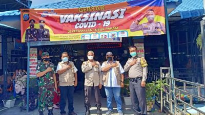 Polsek Lubuk Pakam Adakan Gebyar Vaksinasi di Desa Sekip