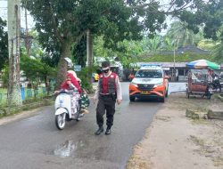 Himbau Masyarakat Laksanakan Vaksinasi, Sat Samapta Polresta Deli Serdang Kerahkan Mobil Pengeras Suara