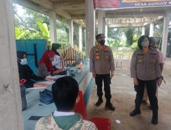 Kapolresta Deliserdang Tinjau Pelaksanaan Vaksinasi Masal di Kecamatan Pantai Labu