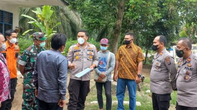 Wakapolresta Deli Serdang Tinjau Gerai Vaksin di Wilkum Polsek Bangun Purba