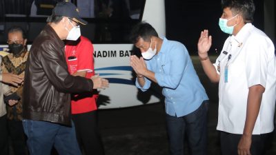 Menkum HAM Yasonna Laoly Tiba di Batam