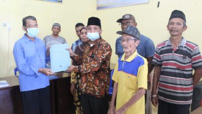 Didampingi Tetangga , Sunar Maju Pilkades Binjai Bakung