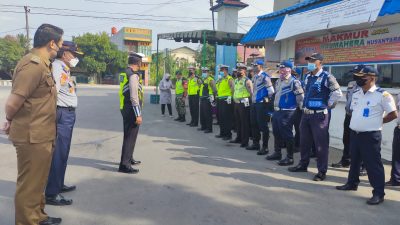 Dukung Percepatan Vaksinasi, Sat Lantas Polresta Deli Serdang Laksanakan Ops Yustisi