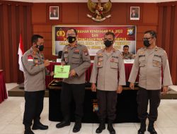 Kapolresta Barelang Pimpin Pendistribusian Anggaran Tahun 2022 dan Penandatanganan Fakta Integritas Polresta Barelang