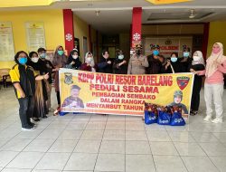 Polsek Batam Kota Bersama Bank BRI Bagikan Sembako Kepada Purnawirawan dan Masyarakat Terdampak Covid-19