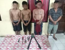 Empat Pemuda Pencuri Kabel PLN di Tanjung Morawa Dibekuk Polisi
