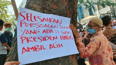 KRB Unjuk Rasa Di DPRD Sumut, Massa Meminta Presiden Jokowi Ambil Alih Kasus Tanah Di Sumut