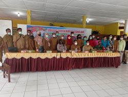 Polsek Medan Tuntungan Bersama Tiga Pilar Sosialisasi Manfaat Vaksinasi Serentak Bagi Anak Usia 6-11 Tahun