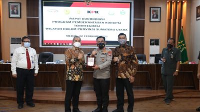 Kapoldasu Hadiri Rakor Program Pemberantasan Korupsi Terintegrasi Di Sumut