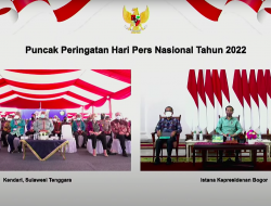 Puncak HPN 2022, Presiden Jokowi Apresiasi Insan Pers yang Terus Membangun Optimisme di Tengah Pandemi
