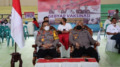 Dukung Program Pemerintah Polresta Deli Serdang Terus Gelar Akselerasi Percepatan Vaksinasi