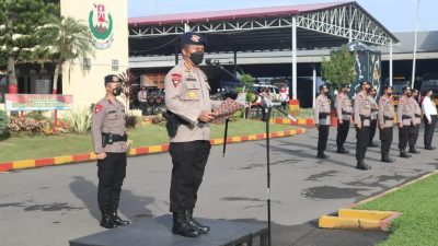 Ini Arahan Dansat Brimob Polda Sumut Pada Upacara Bendera Setiap Tanggal 17
