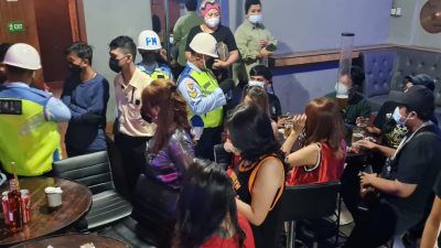 Satpomau Lanud Hang Nadim Razia Tempat Hiburan Malam