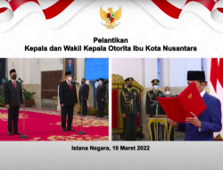 Bambang Susantono Dilantik Jokowi Sebagai Kepala Otorita IKN