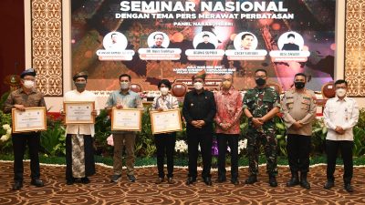 Buka Seminar Nasional ‘Pers Merawat Perbatasan’, Gubernur Ansar Minta  Pers Tingkatkan Kompetensi