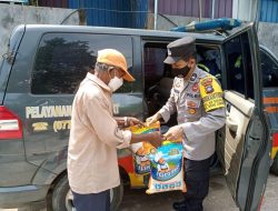 Berbagi di Bulan Ramadhan, Polsek Batu Ampar Salurkan Bantuan Beras Kepada Warga Kampung Bengkel