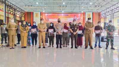 Pemulihan Ekonomi Nasional, Polresta Deli Serdang Launching Pendistribusian Penyaluran Bantuan Tunai T.A 2022