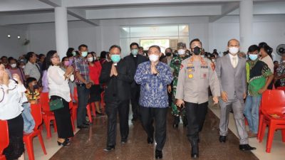 Kapolresta Deli Serdang Hadiri Perayaan Paskah Oikumene Umat Kristiani Deli Serdang