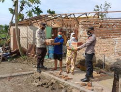 Bencana Puting Beliung Rusak 53 Rumah Warga, Polresta Deli Serdang Turun Bantu Warga
