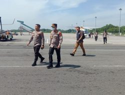 Kapolresta Deli Serdang sambut Kedatangan ASOPS KAPOLRI Di Bandara Kualanamu