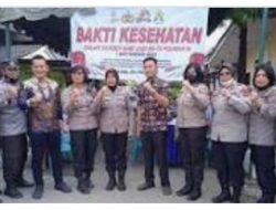 Sambut HUT Polwan Ke-74, Polda Sumut Laksanakan Bakti Kesehatan di Tanjung Beringin