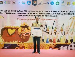 Penilaian Kinerja Aksi Konvergensi Penurunan Stunting 2022, Kota Batam Raih Penghargaan Terbaik se-Kepri