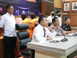 Sat Reskrim Polres Karimun Gelar Konferensi Pers Pengungkapan Tindak Pidana Perjudian