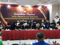 Resmi! 17 Parpol Lolos Jadi Peserta Pemilu 2024