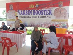 Polresta Deliserdang Kembali Menggelar Vaksinasi Booster untuk Masyarakat Umum