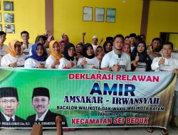 Relawan AMIR Sei Beduk Suarakan Deklarasi Dukungan
