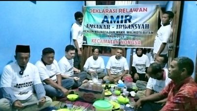 Relawan AMIR Nongsa Deklarasikan Dukungan