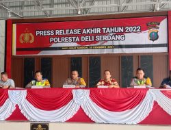 Polresta Deli Serdang Menggelar Rilis Akhir Tahun 2022