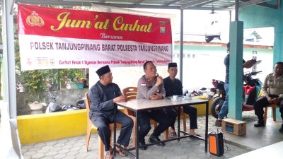 Dengar Keluhan Warga, Polsek Tanjungpinang Barat Gelar Jumat Curhat