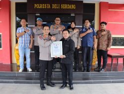Gencar Temui Masyarakat, Polresta Deliserdang Dianugerahi Penghargaan Presisi Award