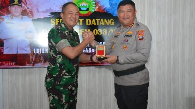 Silahturahmi Kapolda Kepri ke Korem 033/WP dan Kodim 0315/Tanjungpinang