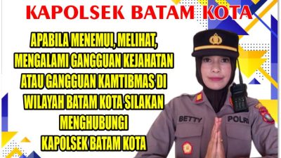 Jelang Puasa Ramadhan dan Idul Fitri 1444 H, Kapolsek Batam Kota Sebar Nomor HP untuk Cegah Kriminalitas