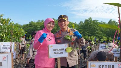 Kapolresta Barelang Mengikuti Penanaman 5000 Pojok Mangrove se-Polda Kepri