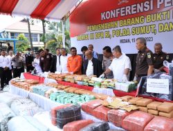 Polda Sumut Musnahkan Narkoba Senilai Rp.690 Miliar