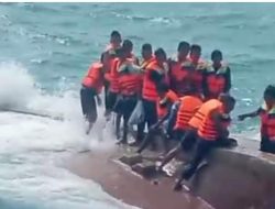 Quick Respon Polres Karimun atas Terbaliknya Kapal Ikan Nelayan di Perairan Lingga